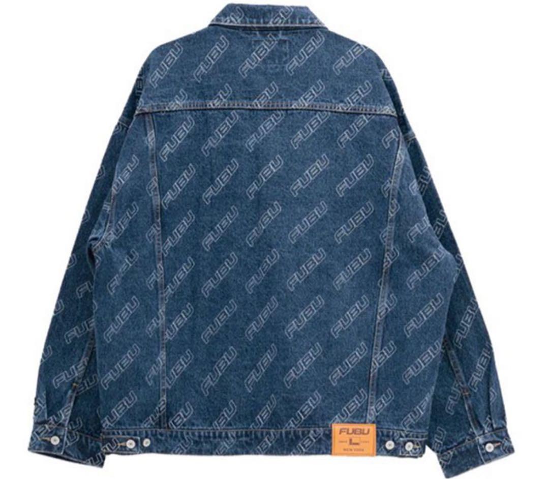 FUBUロゴ総柄デニムジャケット XL PATTERN DENIM JACKET