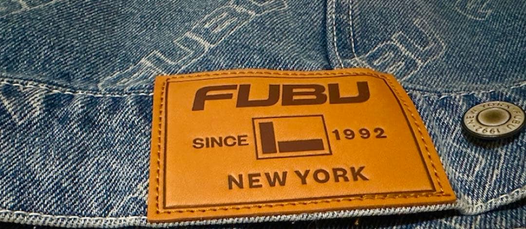 FUBUロゴ総柄デニムジャケット XL PATTERN DENIM JACKET