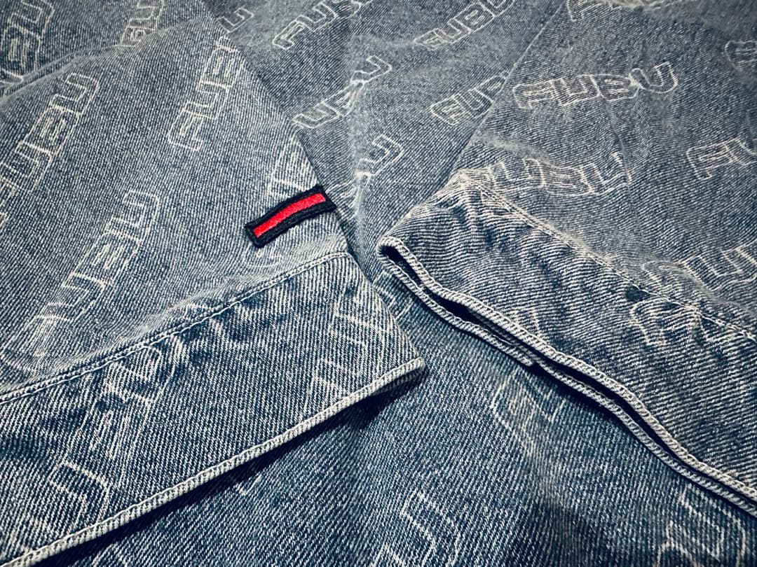FUBUロゴ総柄デニムジャケット XL PATTERN DENIM JACKET