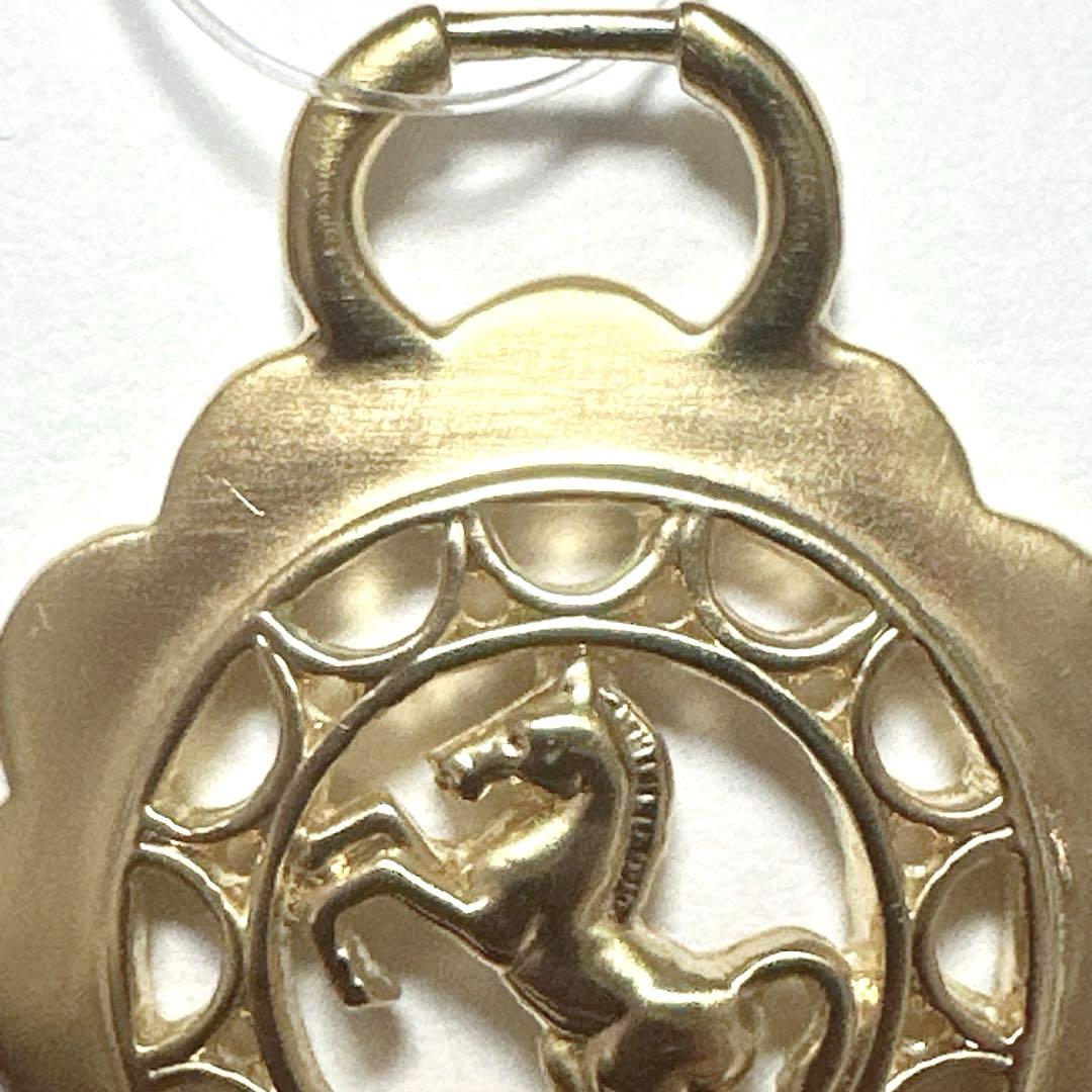 極美品　HERMES　エルメス　ブローチ　ペントップ　チャーム　馬　ホース