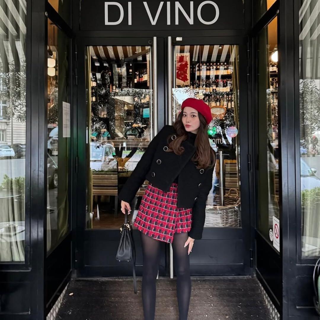 【新品】sheller ツイードミニスカートチェック柄