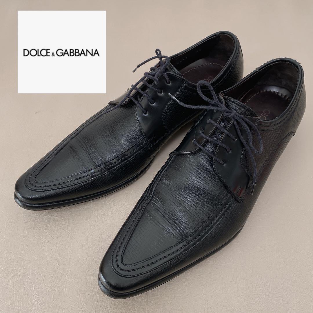 DOLCE&GABBANA ブラック ドレスシューズ