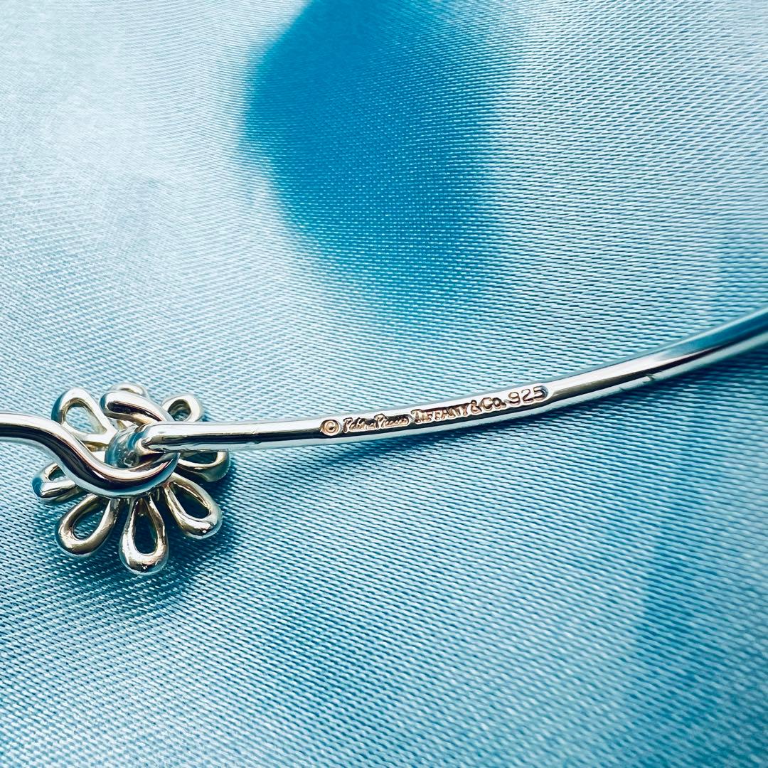 超美品　ティファニー　デイジーフラワー　シルバー　バングル　ブレスレット