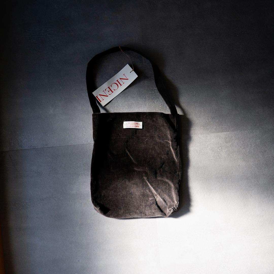 NICENESS コーデュロイ ショルダーバッグ