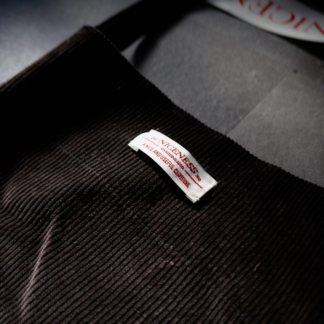 NICENESS コーデュロイ ショルダーバッグ