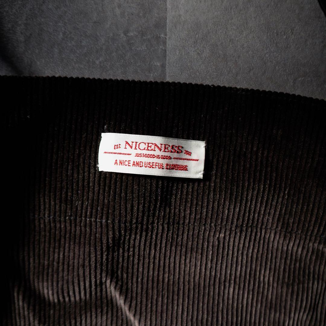 NICENESS コーデュロイ ショルダーバッグ