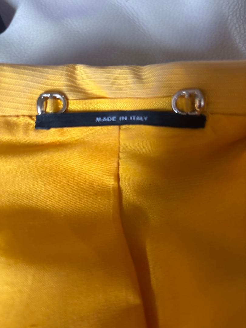 GUCCI グッチ テーラードジャケット マスタードイエロー イタリア製 36