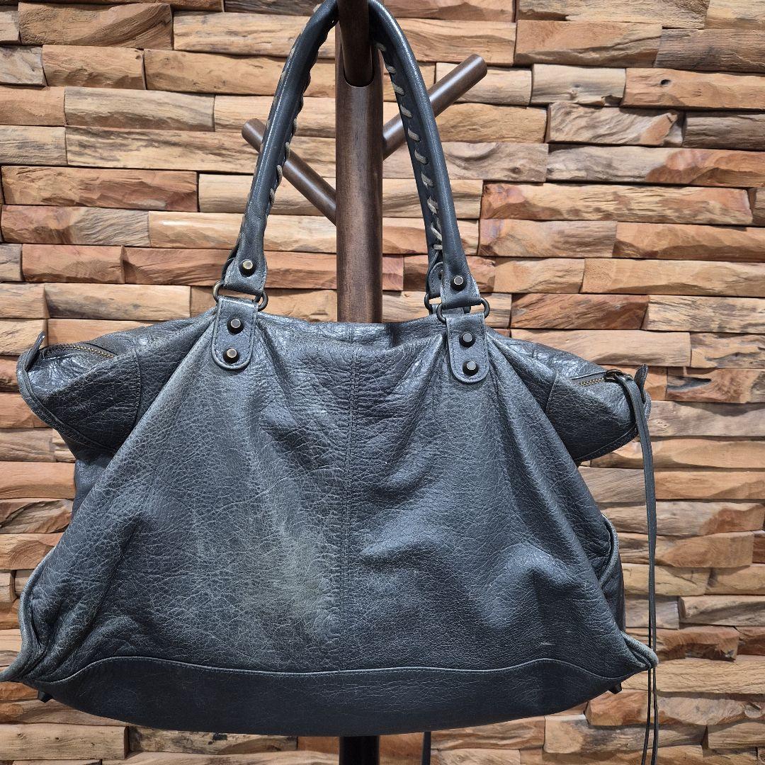 BALENCIAGA　グレー　ワーク　バック