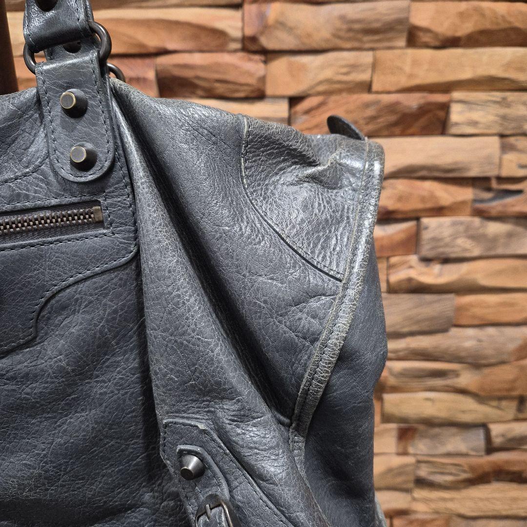 BALENCIAGA　グレー　ワーク　バック