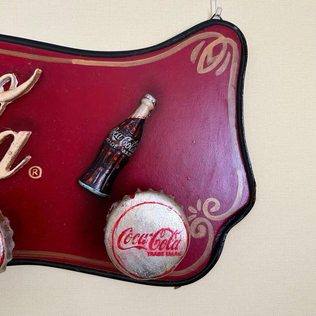 Coca-Cola レトロ壁掛けサイン コートハンガー ビンテージ コカコーラ