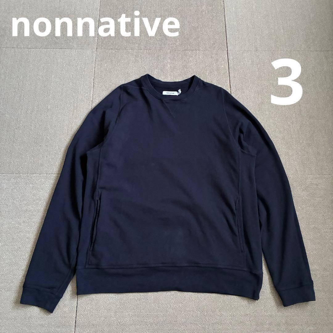 値下げ依頼 ノンネイティブ プルオーバー スウェット ネイビー 3