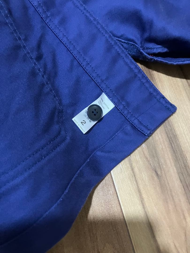 ルトラヴァイユールガリス　モールスキンジャケット　ナス紺　サイズ2