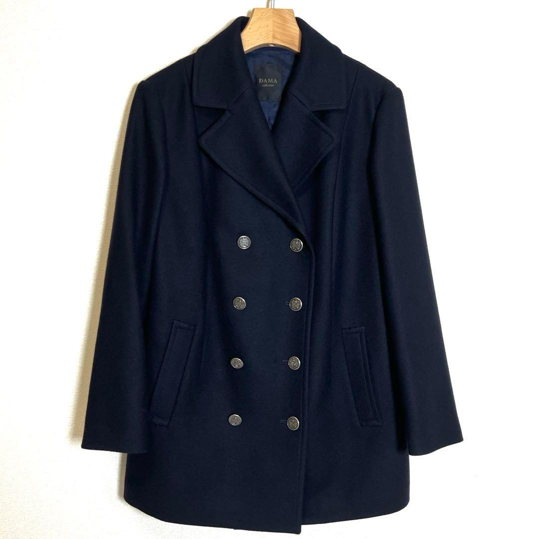 DAMA collection ウール100%コート XL（13AR）ネイビー