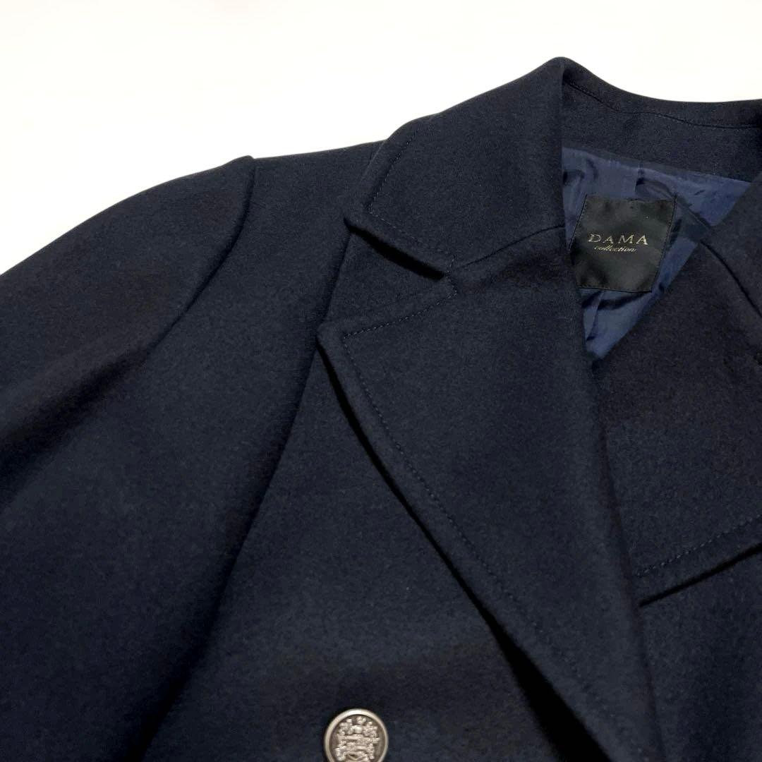 DAMA collection ウール100%コート XL（13AR）ネイビー