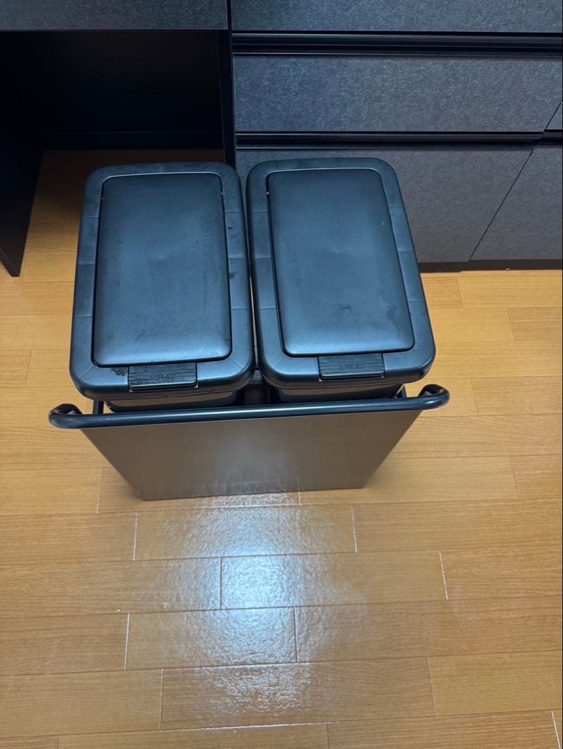 ニトリ　食器棚　ブラック　もっぱ