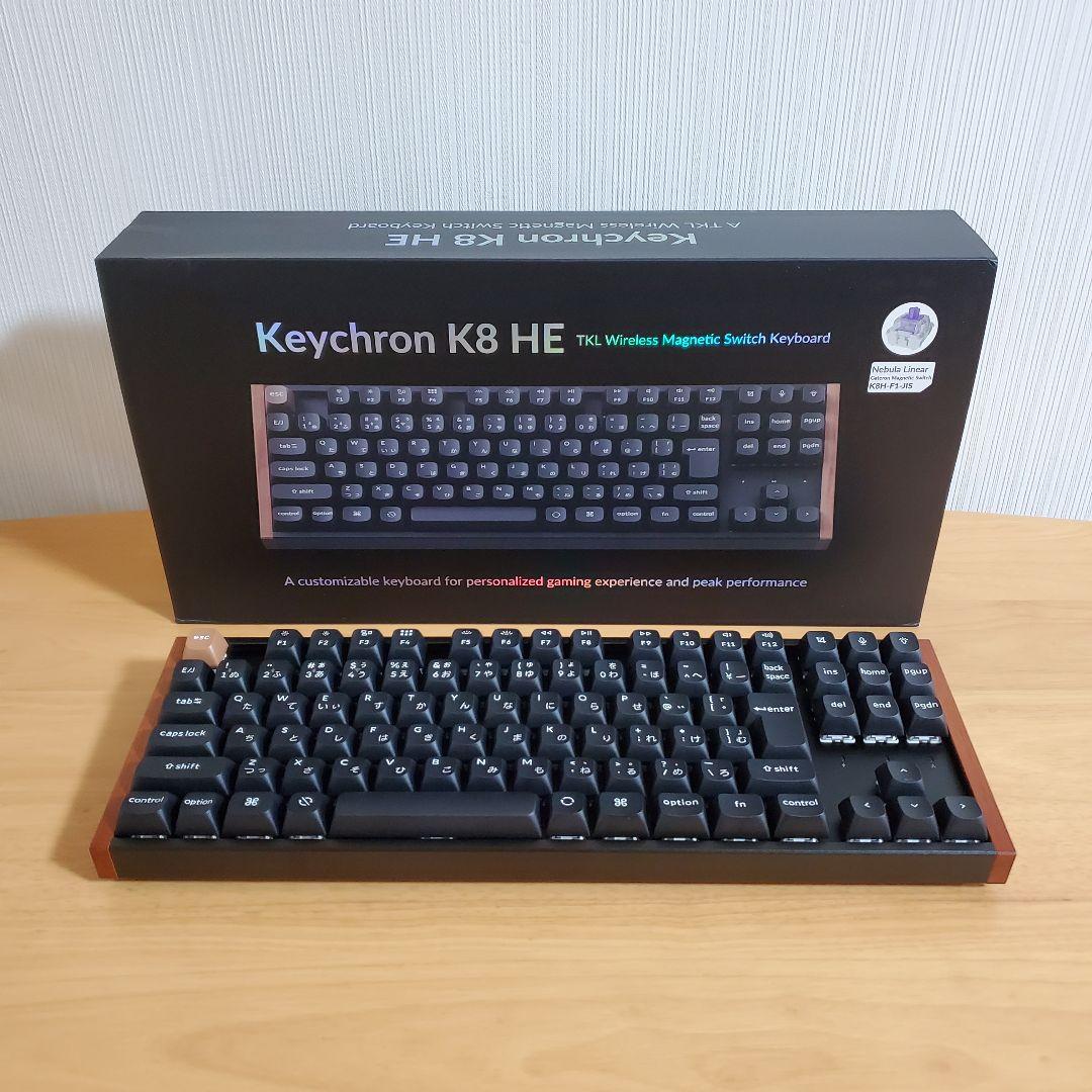Keychron K8 HE キーボード 日本語配列 磁気スイッチ ブラック