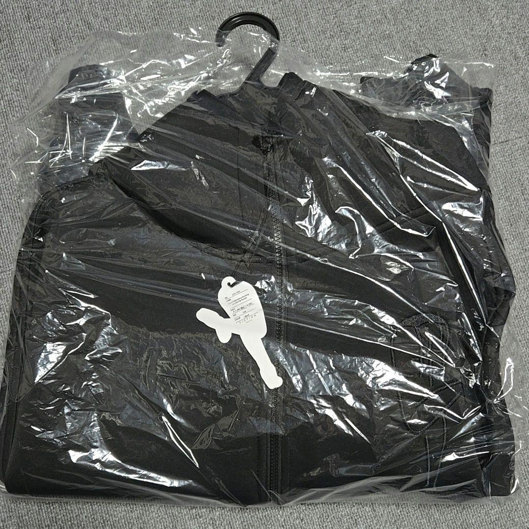 ボンディングダブルジップフーディー FICTION TOKYO Black