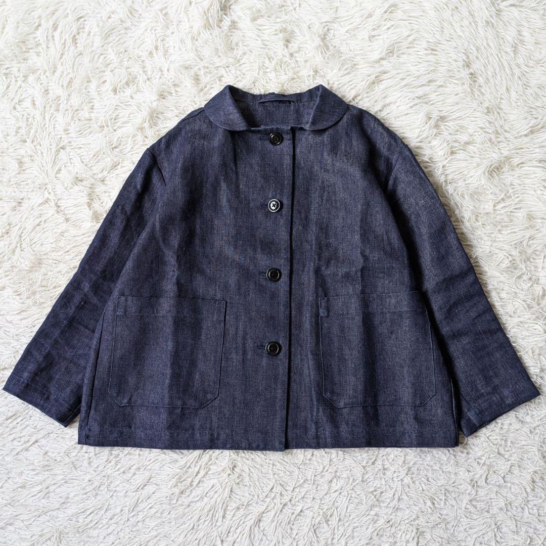 アトリエダンタン　Moreau ヘンプデニムジャケット　インディゴ　サイズ0