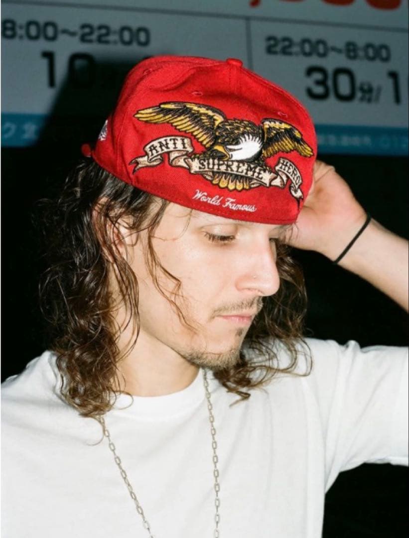 帽子 SUPREME ANTIHERO New Era RED 7 3/8