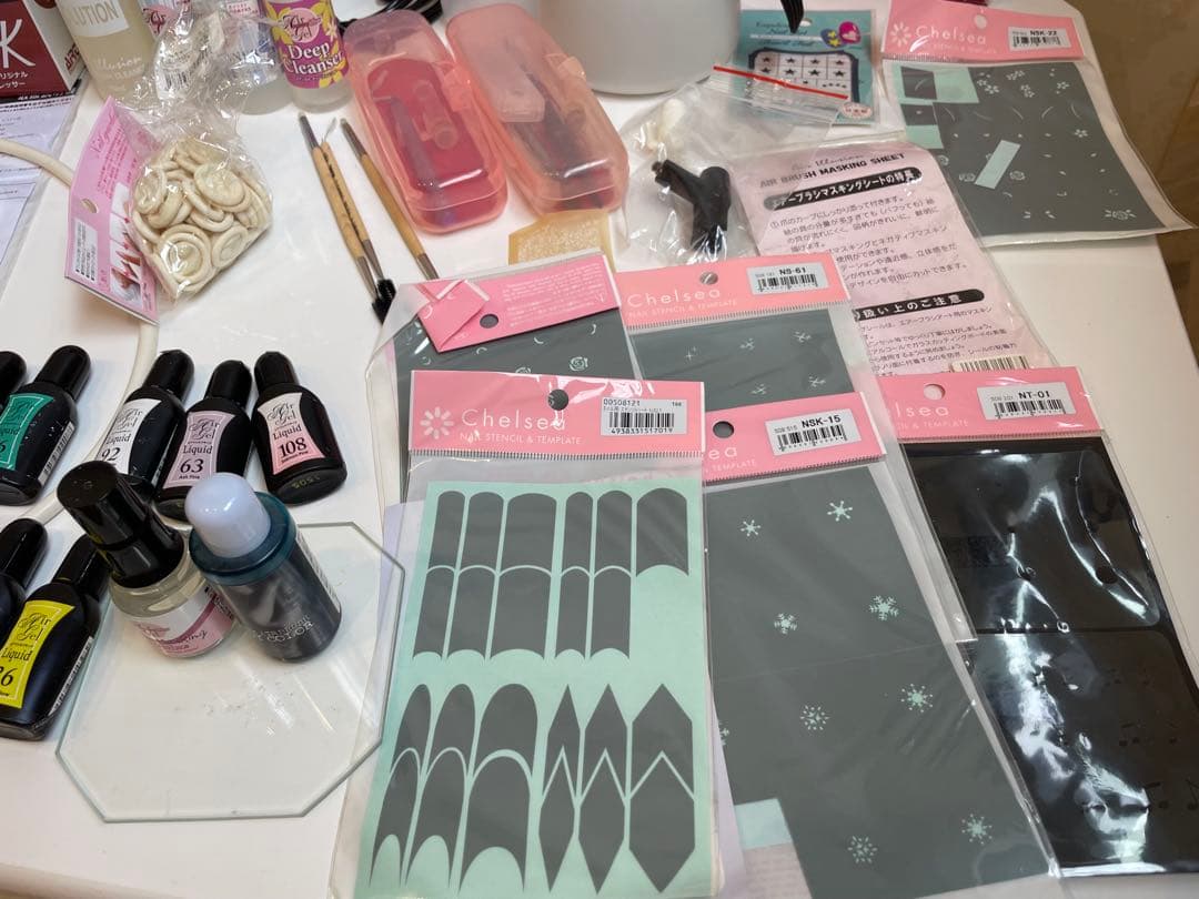 ネイル用エアブラシセット エアジェル　コンプレッサー airk ネイルサロン