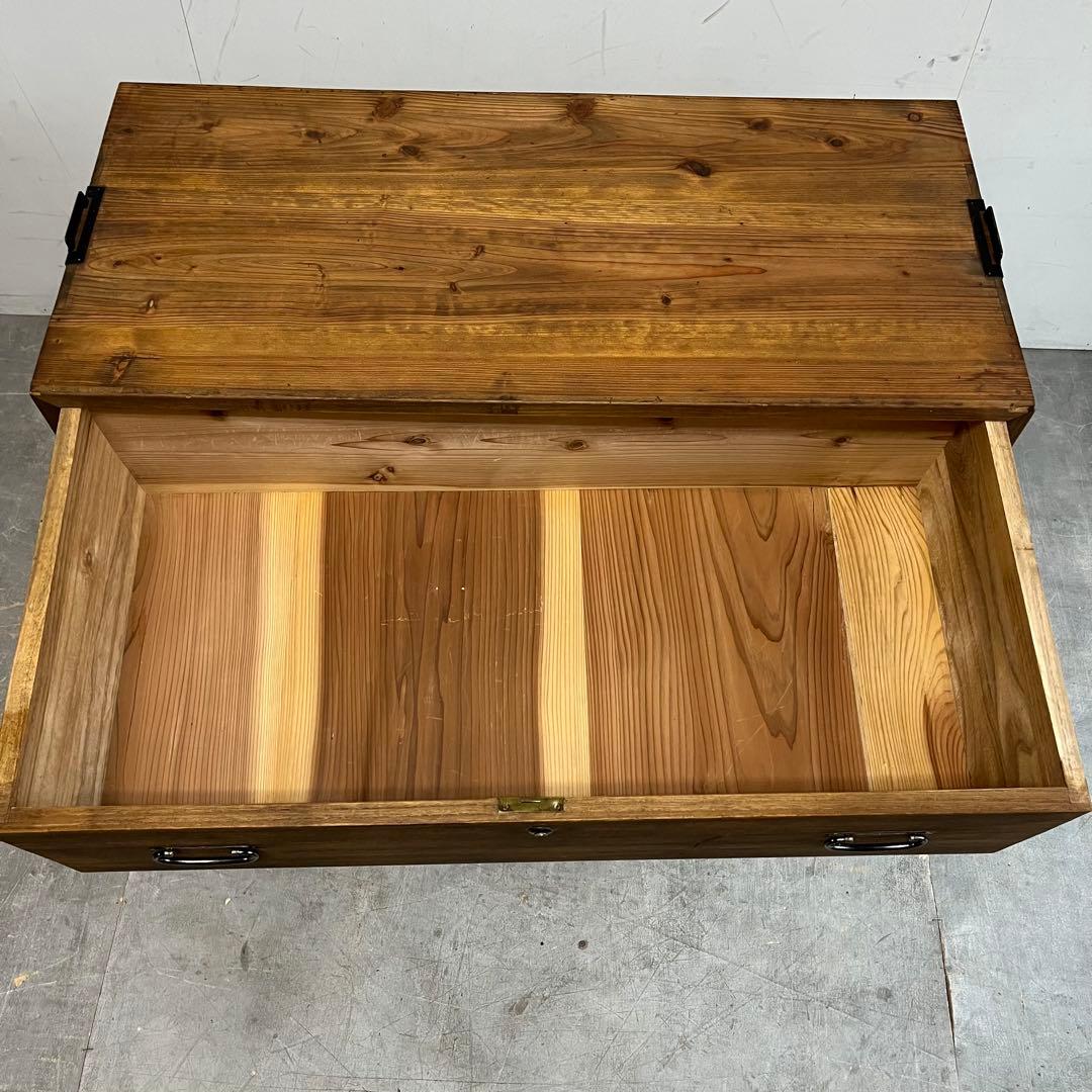 アンティーク チェスト 箪笥 桐 杉 テレビ台 無垢材 昭和レトロ z463