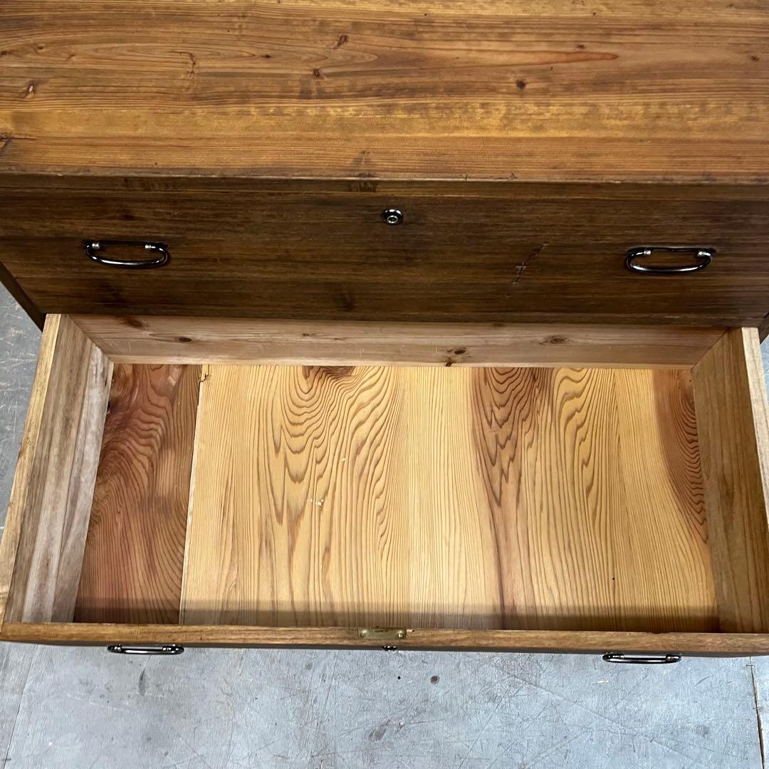 アンティーク チェスト 箪笥 桐 杉 テレビ台 無垢材 昭和レトロ z463