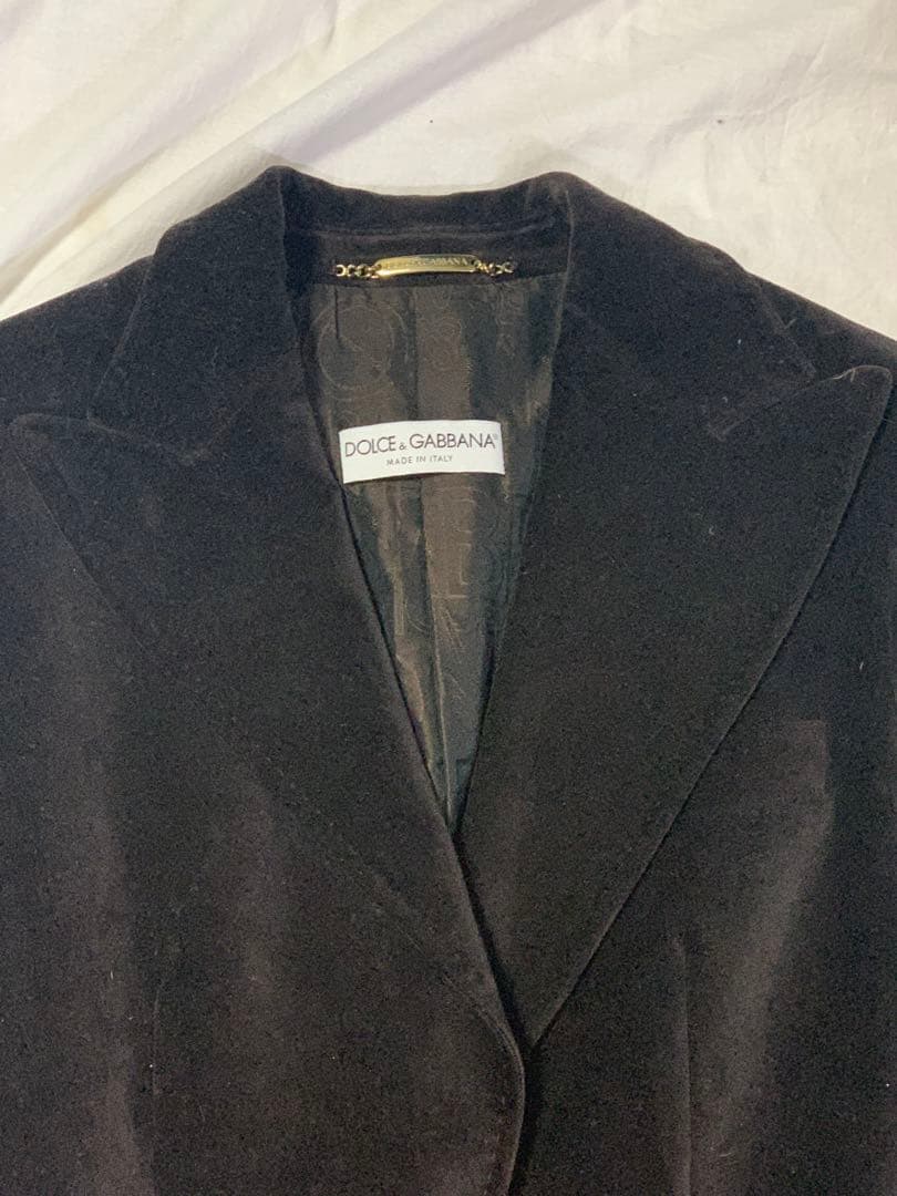 DOLCE&GABBANAドルチェ＆ガッバーナ ヴェルベットジャケット 38