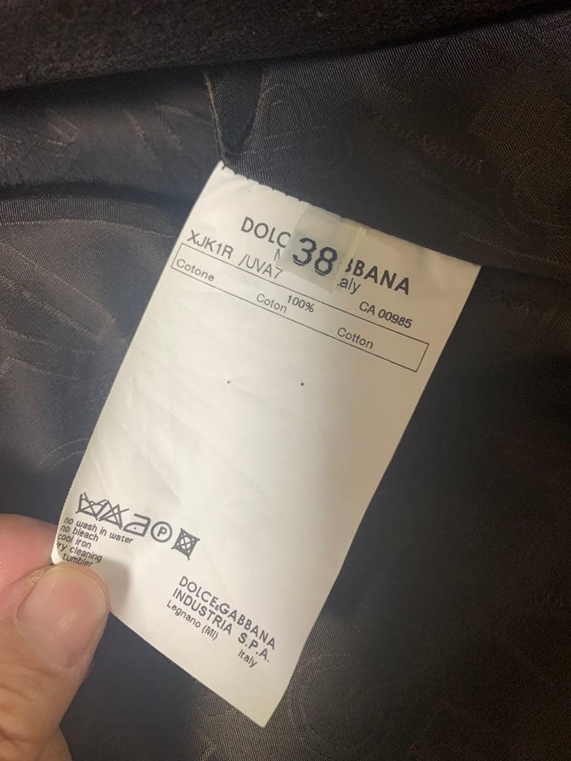 DOLCE&GABBANAドルチェ＆ガッバーナ ヴェルベットジャケット 38