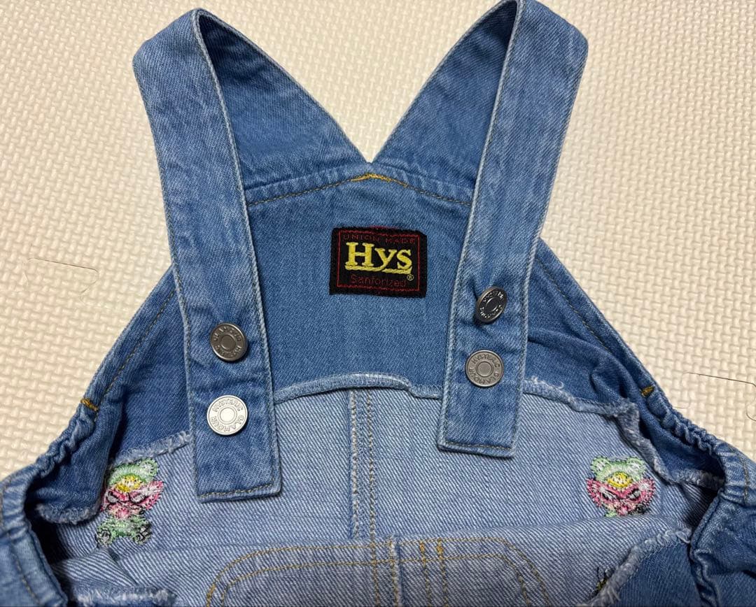 A*様 【ヒステリックミニ】　テディ 刺繍 ダルマオール　サロペット M(90㌢