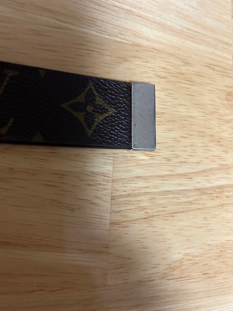ルイヴィトン モノグラム サンチュール ベルト シルバー金具