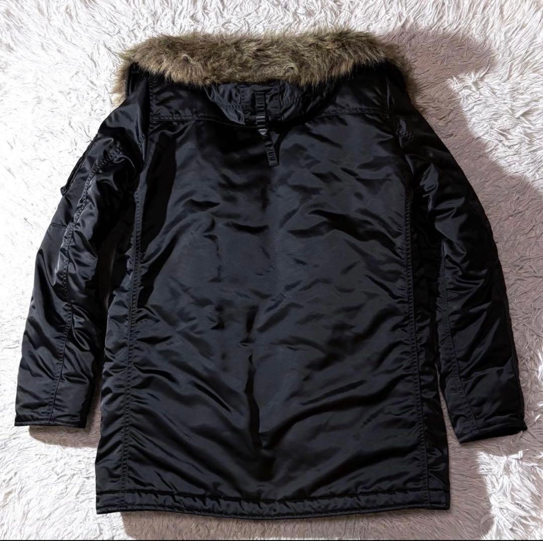 【美品】ヒステリックグラマー　モッズコート　メンズM　ブラック　総柄　ヒスガール