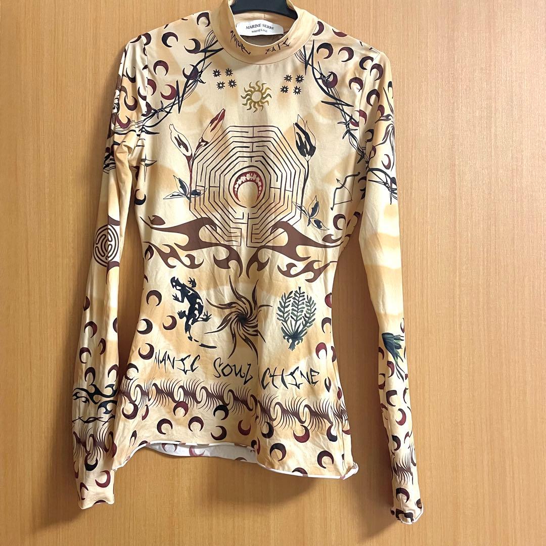 マリーンセル セカンドスキン　marine serre tattoo top