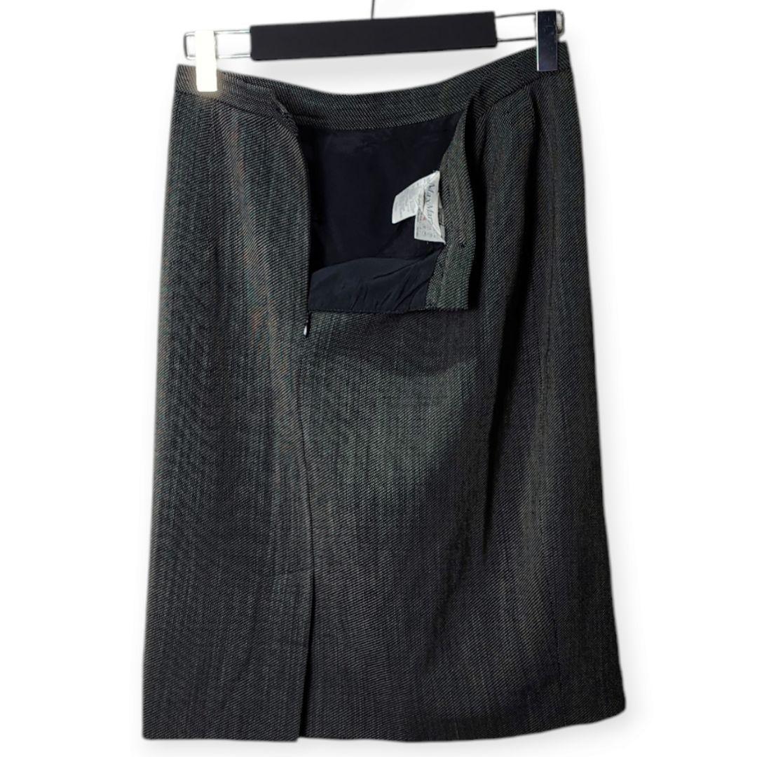 【マックスマーラ】ダブル スカート セットアップ 白タグ 比翼ボタン XL相当