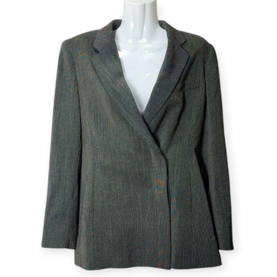 【マックスマーラ】ダブル スカート セットアップ 白タグ 比翼ボタン XL相当