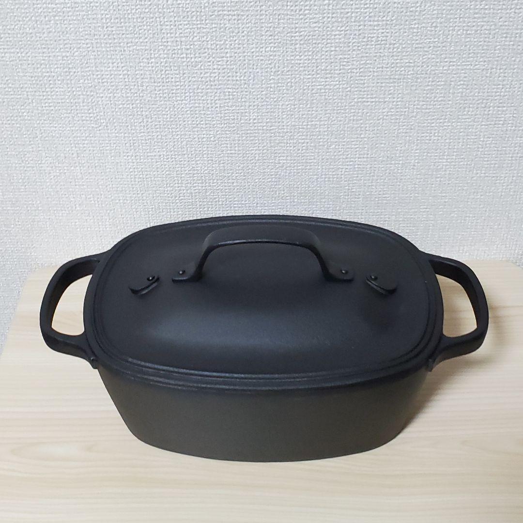 【未使用】南部鉄器 及源 クックトップ 角深型 CT-1