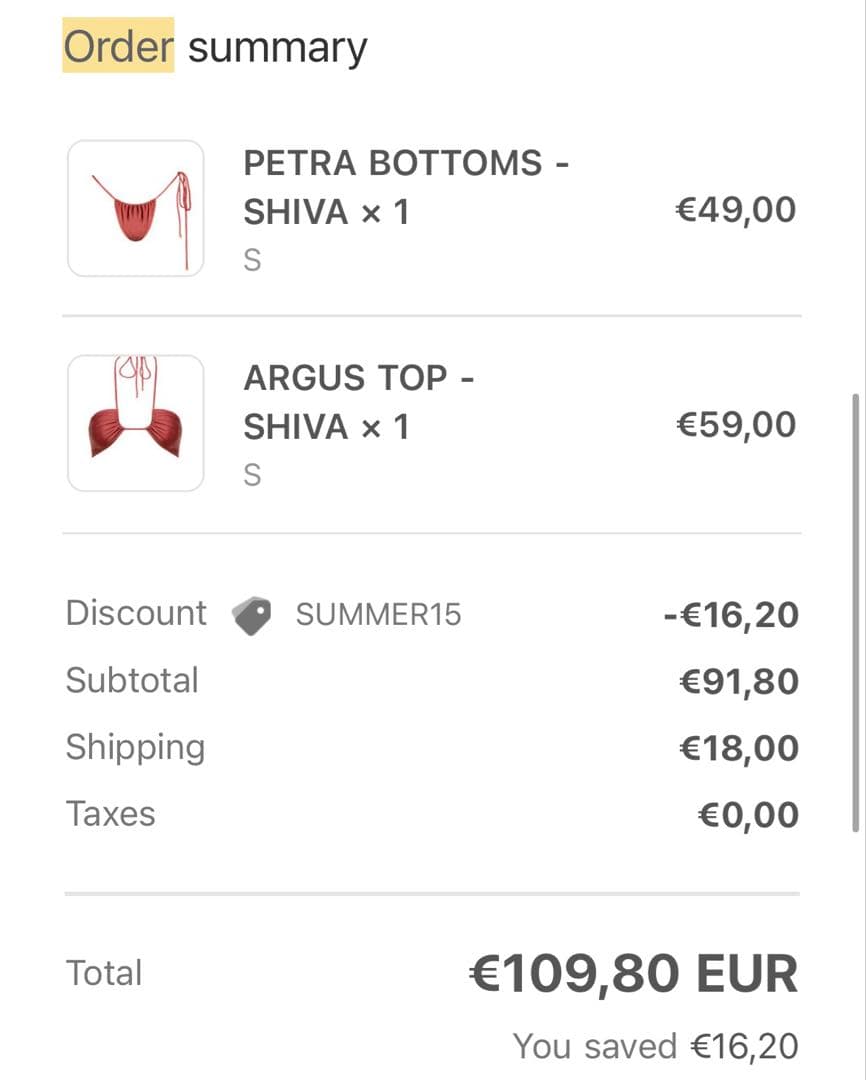 スペイン発♡ vanilla swim ビキニ 海外 レッド系