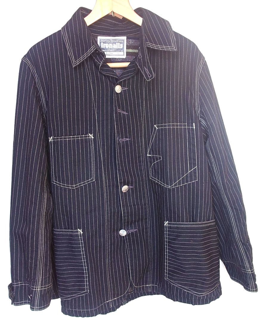 フリーホイーラーズ　黒ウォバッシュカバーオール ウールライナー付 Size40