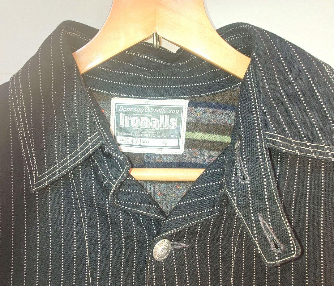 フリーホイーラーズ　黒ウォバッシュカバーオール ウールライナー付 Size40