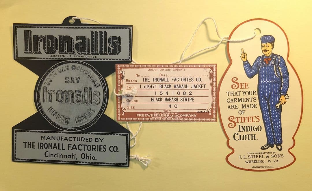 フリーホイーラーズ　黒ウォバッシュカバーオール ウールライナー付 Size40