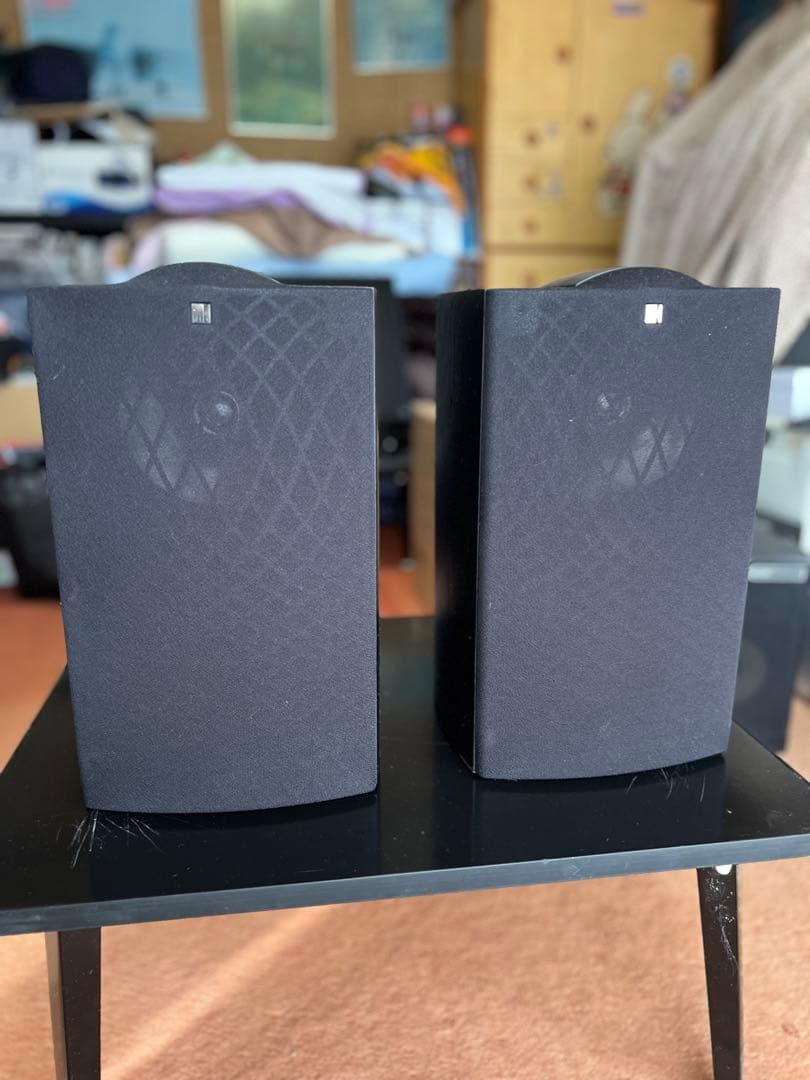 黒 スピーカー ブックシェルフ型