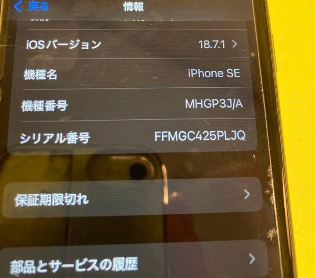 ジャンク品iPhone SE 第二世代