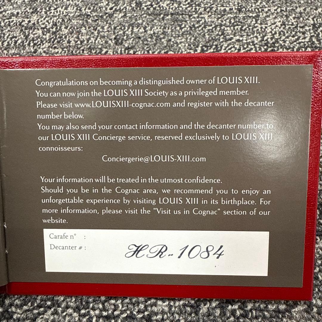 TG213☆LOUIS XIII ☆ルイ13世 ☆バカラ空瓶 ☆観音開き☆箱付き