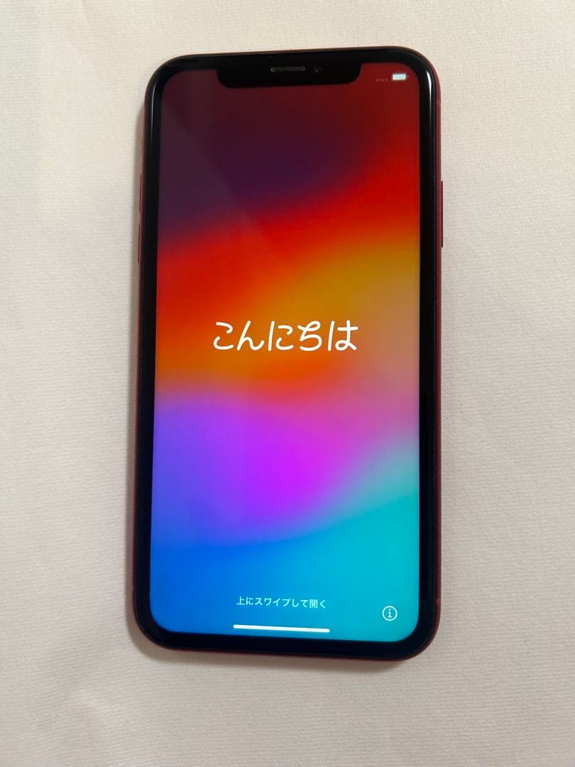 iPhone XR 128GB レッド SIMロック解除済み バッテリー83％
