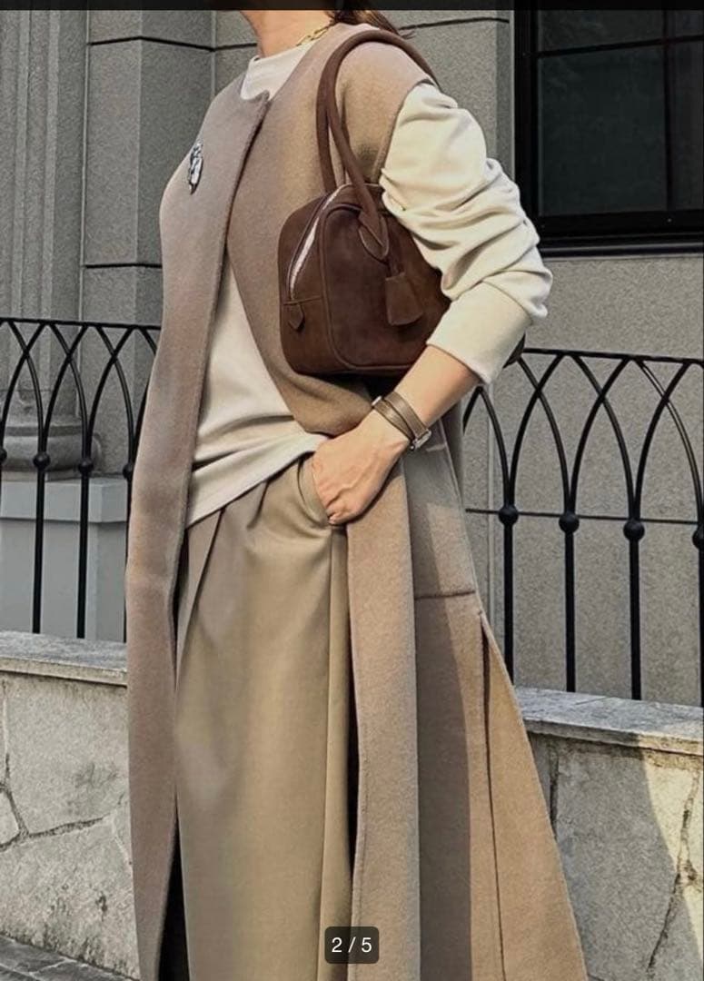 【Na.e 】ナエ即完売品 Handmade Wool Gilet エトープ