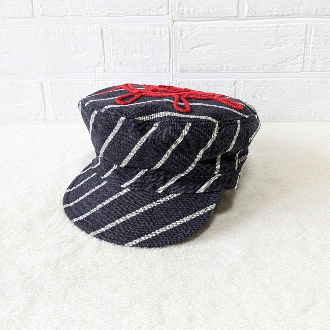 ✨希少✨ヴィヴィアン・ウエストウッド オーブ刺繍 ボーダー キャスケット