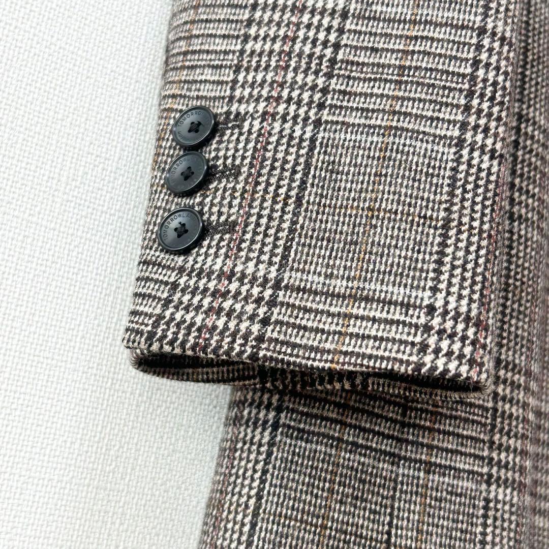 美品✨TOMORROWLAND　シックグレンチェック ダブルブレストジャケット