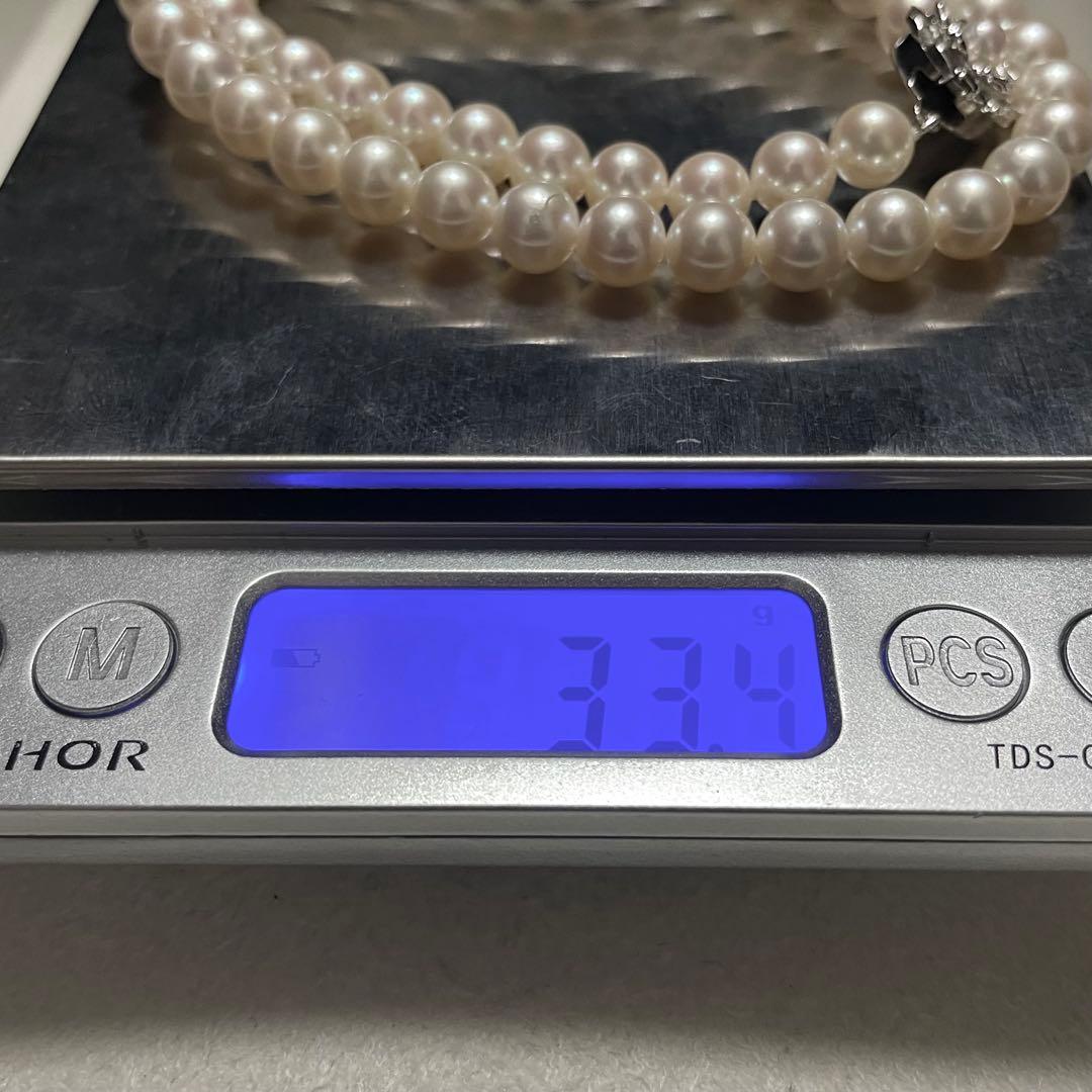 【テリ強✨美品】 あこや真珠 ネックレス 7.0-7.5 アコヤ パール 本真珠