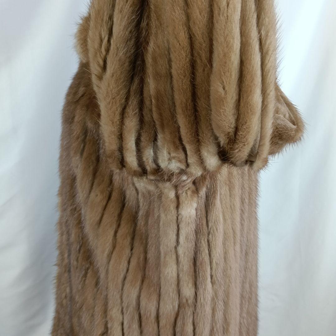 ミンク　毛皮　コート　ブラウン　B2870