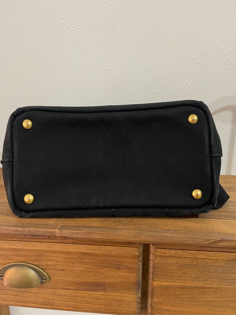 ＊ニコ＊PRADA カナパ 黒 トートバッグ