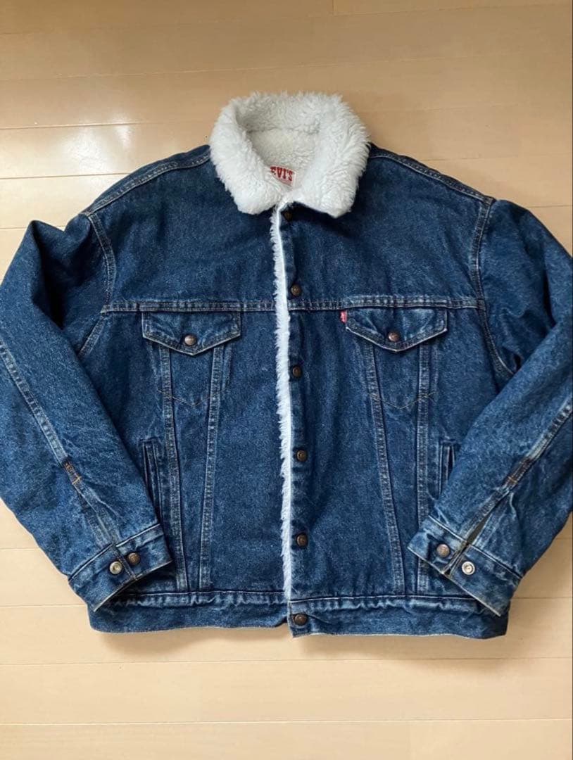 【極美品】80sリーバイス USA製 ボアデニムジャケット